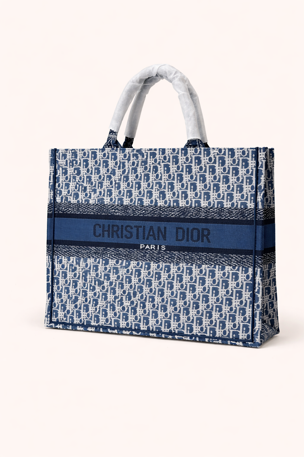 Paris Elegance Book Tote Blue