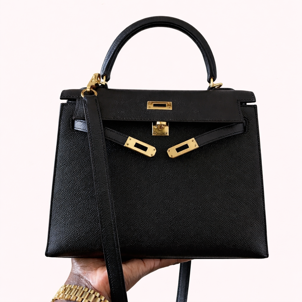 Kelly Top Handle Bag Black